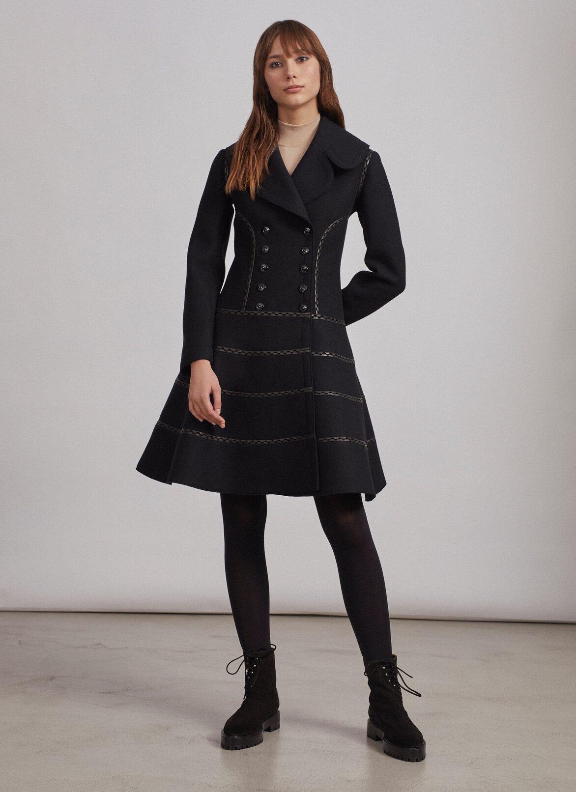 Coats ALAÏA BLACK COATS
